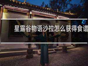 星露谷物语沙拉怎么获得食谱