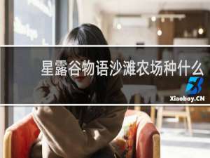 星露谷物语沙滩农场种什么