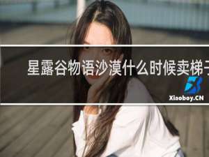 星露谷物语沙漠什么时候卖梯子