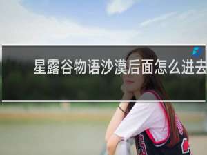 星露谷物语沙漠后面怎么进去