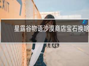 星露谷物语沙漠商店宝石换啥