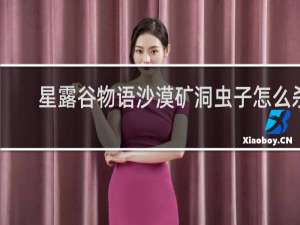 星露谷物语沙漠矿洞虫子怎么杀