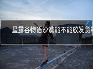 星露谷物语沙漠能不能放发货箱