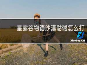 星露谷物语沙漠骷髅怎么打