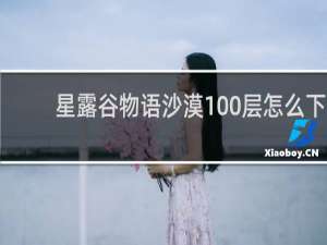 星露谷物语沙漠100层怎么下