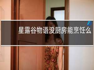 星露谷物语没厨房能烹饪么