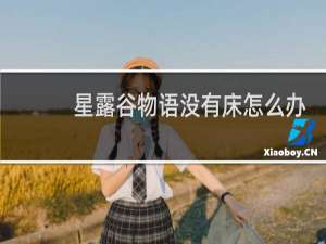 星露谷物语没有床怎么办