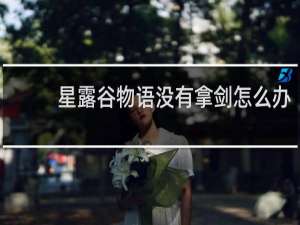 星露谷物语没有拿剑怎么办