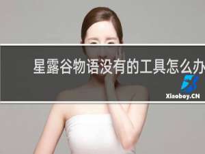 星露谷物语没有的工具怎么办