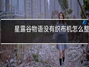 星露谷物语没有织布机怎么整