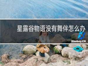 星露谷物语没有舞伴怎么办