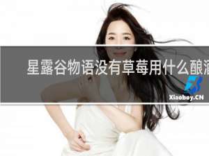 星露谷物语没有草莓用什么酿酒