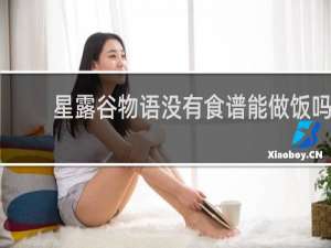 星露谷物语没有食谱能做饭吗