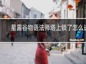 星露谷物语法师塔上锁了怎么进