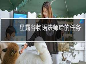 星露谷物语法师给的任务