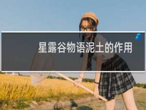 星露谷物语泥土的作用
