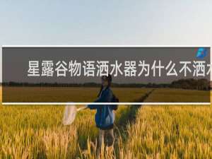 星露谷物语洒水器为什么不洒水