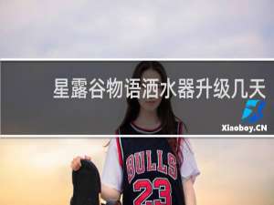 星露谷物语洒水器升级几天