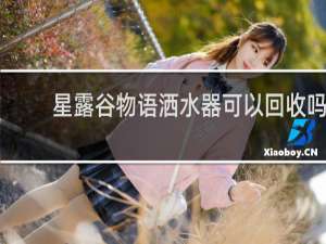 星露谷物语洒水器可以回收吗