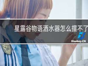 星露谷物语洒水器怎么摆不了