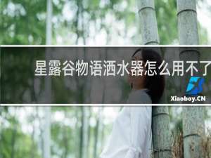 星露谷物语洒水器怎么用不了