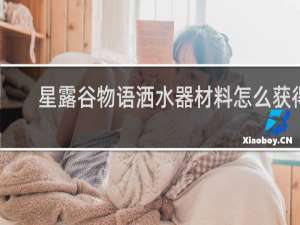 星露谷物语洒水器材料怎么获得
