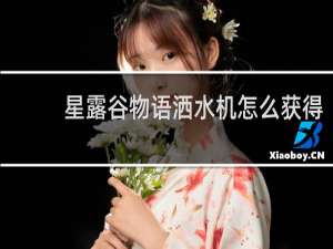 星露谷物语洒水机怎么获得