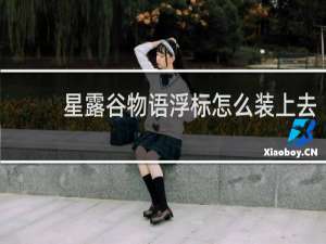 星露谷物语浮标怎么装上去