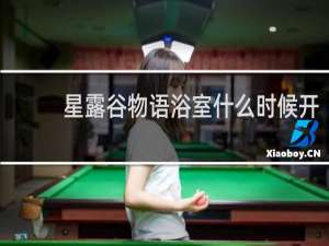 星露谷物语浴室什么时候开