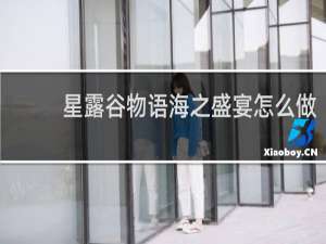 星露谷物语海之盛宴怎么做