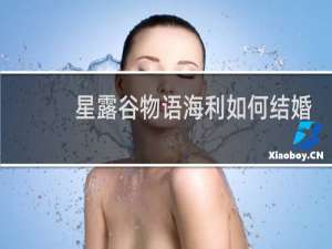 星露谷物语海利如何结婚