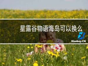 星露谷物语海岛可以换么