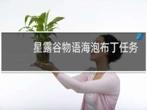 星露谷物语海泡布丁任务