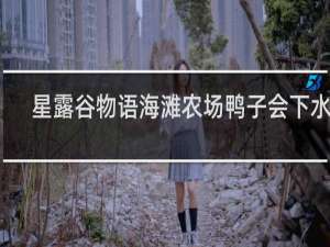 星露谷物语海滩农场鸭子会下水吗