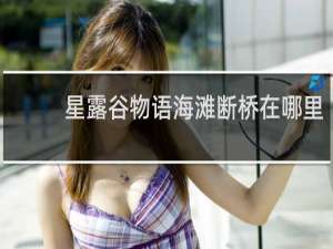 星露谷物语海滩断桥在哪里