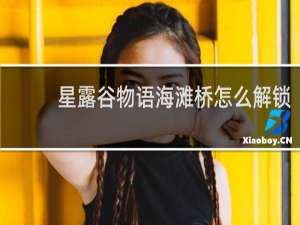 星露谷物语海滩桥怎么解锁