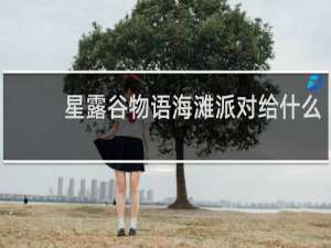 星露谷物语海滩派对给什么