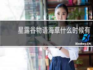 星露谷物语海草什么时候有