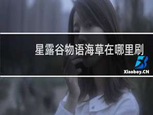 星露谷物语海草在哪里刷