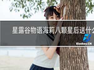 星露谷物语海莉八颗星后送什么