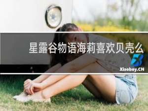 星露谷物语海莉喜欢贝壳么