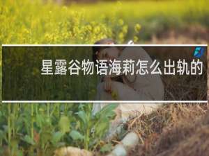 星露谷物语海莉怎么出轨的