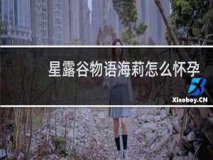 星露谷物语海莉怎么怀孕