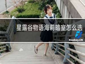 星露谷物语海莉暗室怎么选