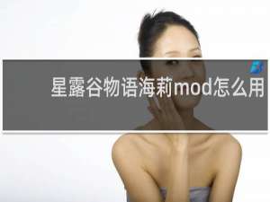 星露谷物语海莉mod怎么用