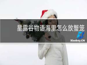 星露谷物语海里怎么放蟹笼