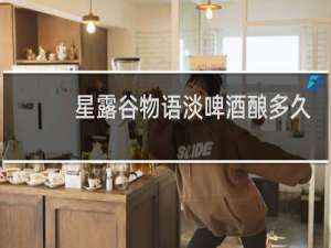 星露谷物语淡啤酒酿多久