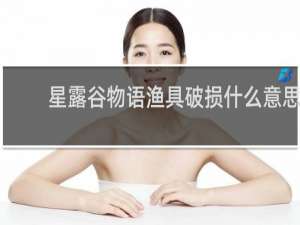 星露谷物语渔具破损什么意思