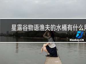 星露谷物语渔夫的水桶有什么用