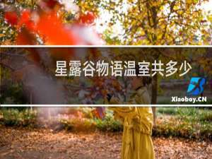 星露谷物语温室共多少